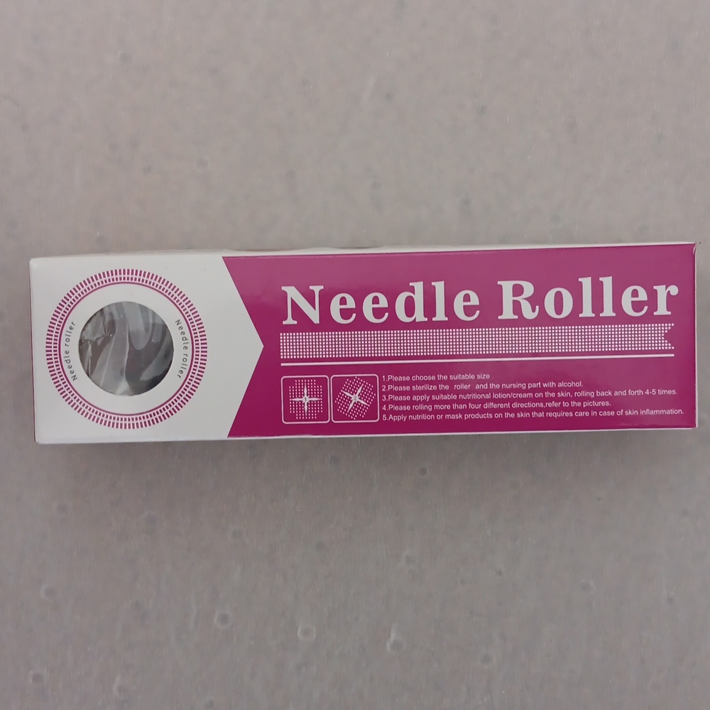Derma Needle Roller in Pink Packaging